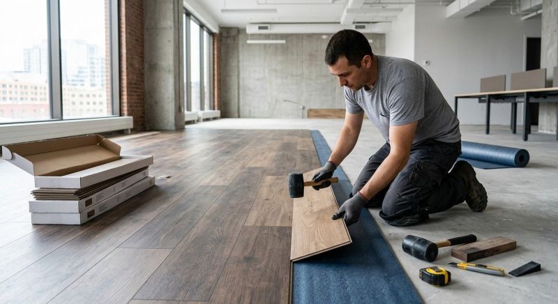 Our team working on Flooring Service projects in Issaquah, WA