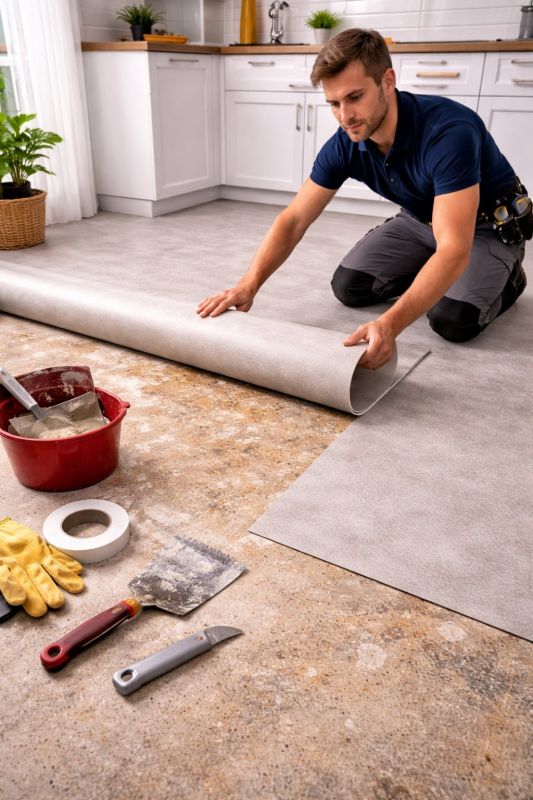 Linoleum Floor Installation in Kenmore, WA