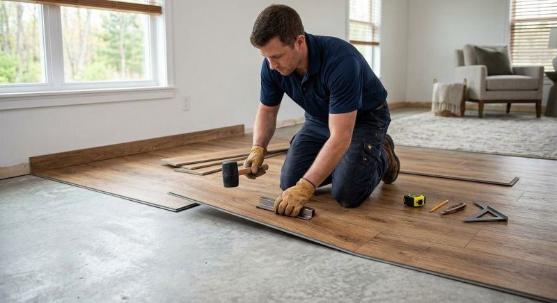 Luxury Vinyl Tile Installation in Fall City, WA