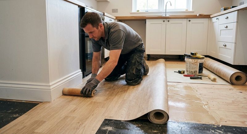 Sheet Linoleum Installation in Kent, WA