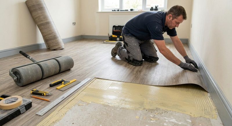 Sheet Vinyl Installation in Edmonds, WA